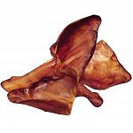 Dogs loves these tasty pig ears by RedBarn. Fun to chew and very entertaining. Pig ears are 100% digestible and great for keeping your dog busy. Choose smoked or natural flavors. Sold in a case of 100 ears.