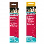 Petrodex Enzymatic Toothpaste: Available in Beef and Poultry flavors. Hydrogen peroxide-producing formula. Fluoride free. Dental care is just as important for your pet as it is for you.