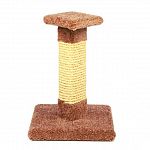 18 inch Kitty Cactus with Sisal & Top by Ware Manufacturing. This solid wood sisal post is 18 inches high and topped with a 8 inch perch that lets kitty get up high. Sisal is recommended for multiple cat families.