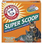 No matter how many cats you have you ll love the outstandingodor control and convenience of arm hammer super scoop. Super scoop cat litter is a freshly scented litter with no crumbling clumps hard and fast to lock in odors on contact.