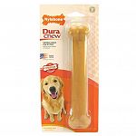 Your dog will enjoy the great flavors of the Nylabone Durable Bones. This long-lasting bone helps to clean teeth and keep them healthy. Made especially for strong or aggressive chewers. Non-toxic and non-edible. Available in five sizes.