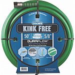 New non vinyl resin. Kink-resistant with continous flow design. Hose has scuff-proof jacket. Spring guard for added stability. Duraflow technology. Lifetime warranty.