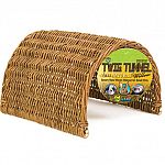 Made from a renewable resource. All natural wicker hides safe for chewing or snuggling. Most small critters love to have places to snuggle down in. Available in three sizes. Perfect hideout for hamsters, gerbils, mice, and rats.