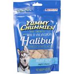 Soft and chewy dog treats rich in omega 3 fatty acids for healthy skin, coat, and heart Made with wild alaska halibut, and natural flavors and colors Corn and soy free Made in the usa