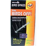 Stainless steel needle strips keep birds off ledges, sills, gutters and conditioners and so much more Harmless to birds - they see the spikes and stay away Simple to stall Permanent Maintenance-free