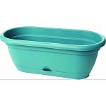 Convenient self watering feature. Attached tray with sturdy platform.  Made in the usa