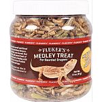 Complete balanced nutrition Vitamin enriched formula Contains freeze dried mealworms, grasshoppers, and crickets