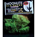 Real fossil rocks that glow in the dark. Ideal for reptiles- aquarium safe, too. Rough texture aids in shedding. Non-toxic coating.
