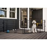 Perfect for sectioning off areas on your deck, patio, and lawn to keep pets away from a specific area Gives your pets their own area to play and lounge outside Includes six 24 inch panels that are configurable and removable to customize your outdoor space