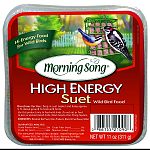High-energy food for wild birds Designed to attract a variety of wild birds For use with morning song suet basket