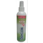 Keep your dog smelling fresh and clean in between a bath with this great smelling spray by Cosmos Corp. May be used a variety of pets and makes your pet look and smell fantastic. Available in an 8 oz. bottle spray and four types.