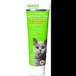 Nutritional supplement gel for cats and kittens Taurine, vitamin a, and concentrated vitamins and minerals for a healthy body Calcium and phosphorus plus omega 3, 6, and 9 for a healthy coat Helps keep cats and kittens in peak condition Tasty fish flavor