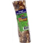 All natural beef bones coated in bully stick coating and slow roasted to produce high palatable treat. Chewing on tough treats keeps dogs busy for a long time and helps promote healthy teeth and gums. 6 inch. Made in the usa.
