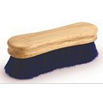 Peanut Shaped Grooming Brush has soft horse and goat hair with one inch trim that is ideal for brushing your horse s face, ears and neck. Block is made from hardwood that is peanut-shaped for comfort. Fun, bright colors make this brush easy to spot.