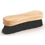 Peanut Shaped Grooming Brush has soft horse and goat hair with one inch trim that is ideal for brushing your horse s face, ears and neck. Block is made from hardwood that is peanut-shaped for comfort. Fun, bright colors make this brush easy to spot.