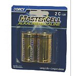 Mastercell Alkaline C Batteries are Mercury and Cadmium free batteries that perform better than other leading brands, but are more affordable. These Alkaline Manganese batteries are compatible with any electronic device the uses a C battery.