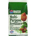 Master nursery label Excellent all-purpose formula; superior formulation to low end competitors Over 25% of the nitrogen in the form of nitrate: very effective for turf applications, visible results in a very short time, Feeds even in cooler weather Polym