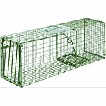 Ideal for live trapping of rabbits, large squirrels, ferral cats, skunk and more All steel rod gravity single drop door with bait protected cage mesh Constructed to provide for durability and no harm to animals