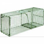 Ideal for live trapping of raccoons, ferral cats, armadillos and more All steel rod gravity single drop door with bait protected cage mesh Constructed to provide for durability and no harm to animals