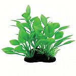 Realistic plant with natural colors and textures. Can be used individually or placed with others to create dense, aquatic jungle. Durable plastic foliage is easy to place and maintain. Heavy, dark, ceramic anchorbase keeps arrangement in place.