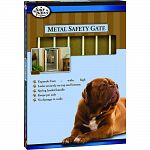 Gate is conveniently pressure mounted so there is no damage to walls. Designed to be gripped and squeezed from the bottom so that dogs cannot place their paws on the handle and open the gate.  Three sizes to choose from