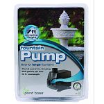 Ideal for large fountains Fits 1/2 and 3/4 inch id tubing 525 gallons per hour 16 foot cord 7 foot pumping height