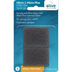For use with elive micro and micro plus internal filters Removes large particulate matter from the water to help keep water clean Provides surface area for beneficial bacteria to colonize which helps remove harmful ammonia and nitrate from the water