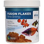 Fusion premium flakes were developed as a natural premium diet with limited ingredients Exra thick premium flake Whole brine shrimp