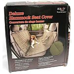 Padded and quilted construction provides a soft cushion while protecting the back seat from dirt, dander and spills. The hammock shape also acts as a barrier to the front seat, and includes two storage pockets. Made from 100 percent heavy cotton twill fab
