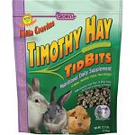 Rabbits love the taste of Timothy hay and this delicious treat is made with western Timothy hay pellets. Formulated to be high in fiber and low in calcium and protein. May be given to rabbits, guinea pigs and chinchillas. Size is 2.5 pounds.