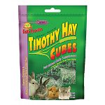 Your small animal pet will the fresh taste of these timothy hay cubes. Just place cube in the cage or food dish. Cube design stays cleaner longer than loose hay. Ideal for rabbits, guinea pigs, and chinchillas. Fortified with calcium and protein.