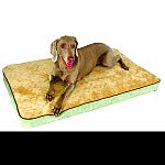 A beautiful, affordable way for all dogs to benefit from memory foam technology. Attractive cover is removable for washing. Core is ingeniously designed for genuine memory foam comfort while affording ultimate support for any size dog. Wonderful for pets