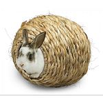 The Super Giant Roll A Nest makes a fun and chewable hideout for your little pet. Made of natural plant fibers, so it's safe for your pet to nibble on. Hideout is hand woven a sturdy frame that is safe for your little pet to spend time in.