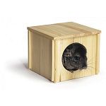 This Chin Hut is designed to give your pet chinchilla, guinea pig, or pet rat. Makes a great escape or place to nap for your little pet. Made of pine wood. Easy to assemble, just slide the pieces into place and requires no screws or glue.