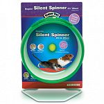 The Super Pet Silent Spinner Wheel has ball bearing technology to make this wheel run silently and smoothly during your small pet s exercise routine. Safe for your pet because their tail won t get caught in the wheel. Wheel has a solid surface.