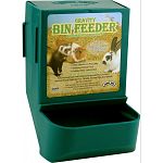 Feeders hold up to two pounds of food roughly 5 day supply. Has an exclusive snap lock bracket system for wire cages. Sifter floor design eliminates pellet dust. Also available in black #271101 or white #271100.