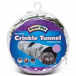 The crinkle tunnel by Super Pet is 23 inches long of crinkly, crackly fun for ferrets, chinchillas, dwarf bunnies, guinea pigs and pet rats. Your small pet will enjoy hiding out and running through this fun tunnel. Great entertainment for any small pet.
