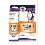 An effective remedy to kill ear mites for cats. Four Paws Ear Mite Remedy is pyrethrin based to kill ear mites quickly, easily and safely.  It contains the grooming ingredient aloe vera to soothe ears. It also aids in wax removal.