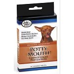 Coprophagia or waste eating is a fairly common problem among dog owners. Potty mouth tablets are a safe and easy solution to help stop your dog or puppy from consuming it s own feces.