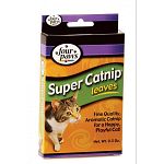 Four Paws Super Catnip Leaves & Blossoms are carefully hand-picked and sun dried making it an aromatic catnip that your cat will just love! Sprinkle in your cat's play area or fill in cat toys and watch your cat go wild! 0.5 oz