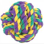 Nuts for Knots Ball Dog Toy is a woven ball of colorful fabric that is a durable and longlasting dog toy as well as a whole lot of good times for your canine companion. Medium