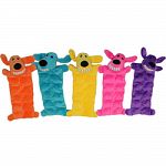 Stuffing free plush dog toy 12 squeakers in the body and 1 in the head Great for cuddling and sleeping, tug-of-war and fetch