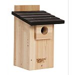 Made with insect and rot resistant premium cedar Air vents allow for maximum air ventilation through wall and floor openings Clean-out doors provide easy access for cleaning and bird viewing Stay-clear crack resistant viewing window Fledgling skerfs provi