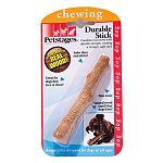 Uses an innovative material that combines real wood with durable synthetic material to create a stronger, safer stick . Natural wood smell attracts and keeps dog s interest for hours. Non-toxic. Great for dogs that love to chew! Combines real wood with s