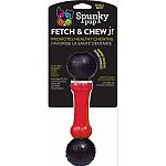 Promotes healthy chewing Textured rubber ends hold treats Super tough nylon center