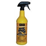Pyranha Wipe N Spray: Is a pyrethrum-based formula that is applied directly on the animal. This ready-to-use product provides fly protection and imparts a high sheen to the hair when brushed out. A favorite of show horse owners.