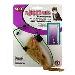 Ethical's A-Door-Able bouncing mouse toy gives your cat another way to have hours of entertainment. Just hang this mouse on any door frame and watch your cat bat this silly mouse around. Mouse is made with real fur to look real. Filled with catnip.