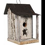Birds will feel right at home in the shanty Weathered decorative yet functional Made in the usa by skilled craftsman