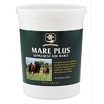 Mare Plus  a concentrated, scientifically formulated and balanced vitamin-mineral concentrate, crumbled and flavored for taste appeal. Keeps broodmares in optimum condition during all stages of breeding.