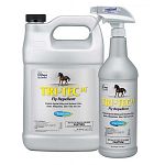 Combines botanically-derived pyrethrins with cypermethrin to form a fast-acting, long-lasting fly control formula that repels and kills flies and other insects for up to 10-14 days. Protects horses against horse, house, stable, face, horn and deer flies